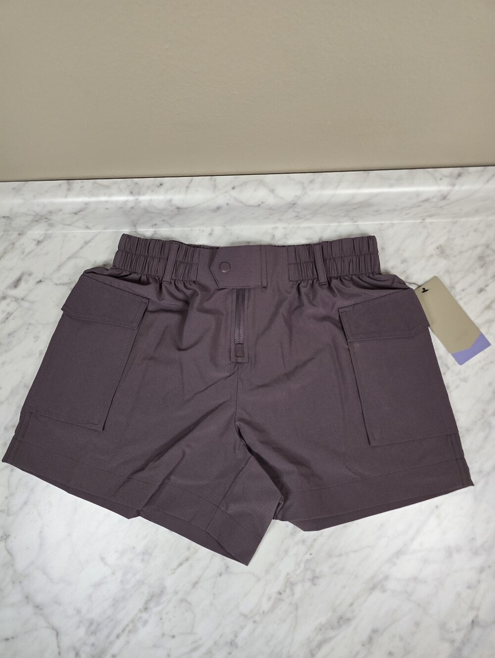 Avia Women's Outdoor Ripstop Shorts Size Small(4-6) Elastic Waistband Side Cargo